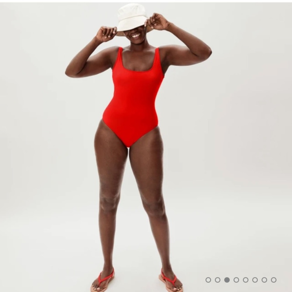 Everlane red tank one piece swimsuit